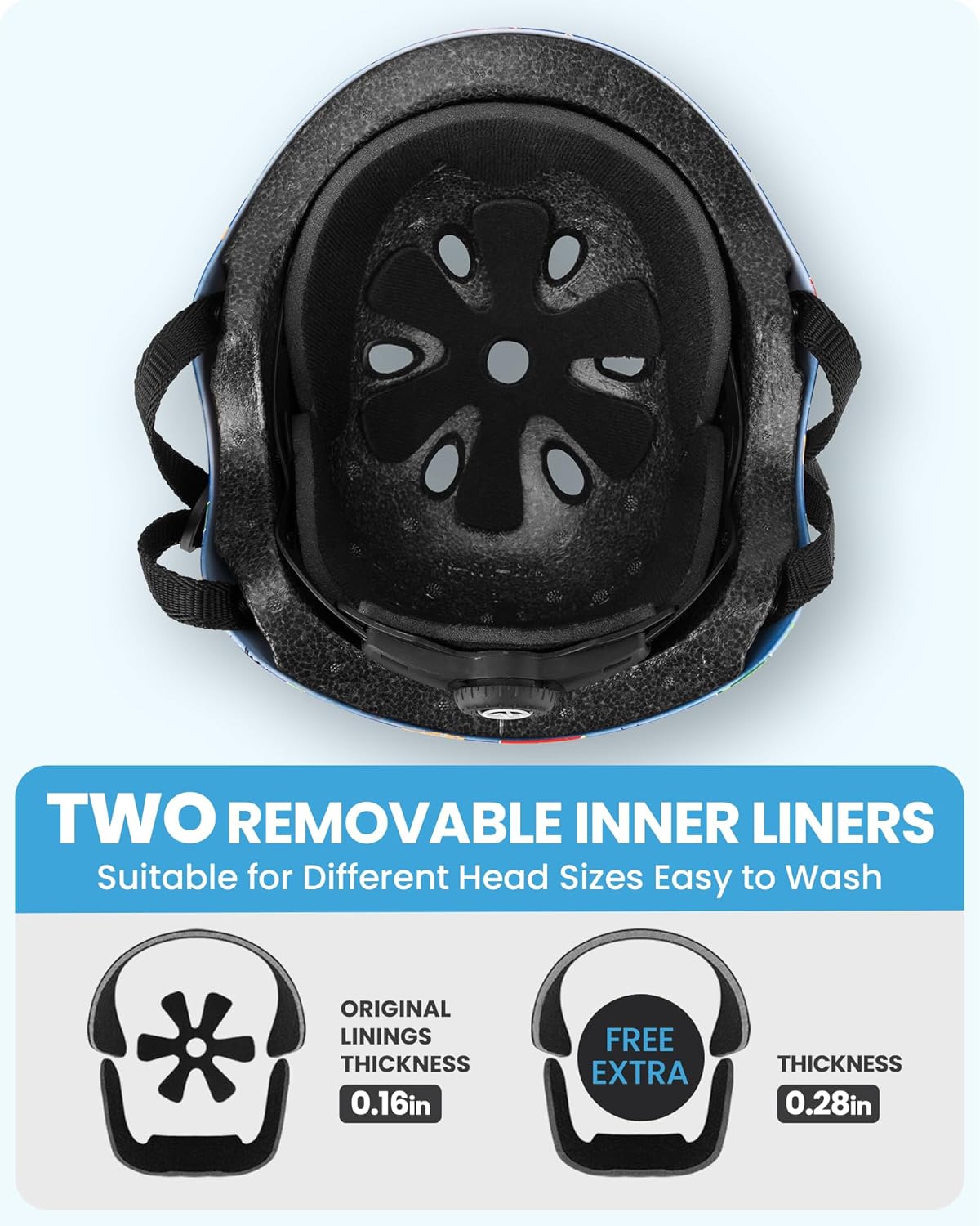 OutdoorMaster Youth & Kids Bike Helmet - Adjustable Multi - Sports - Large