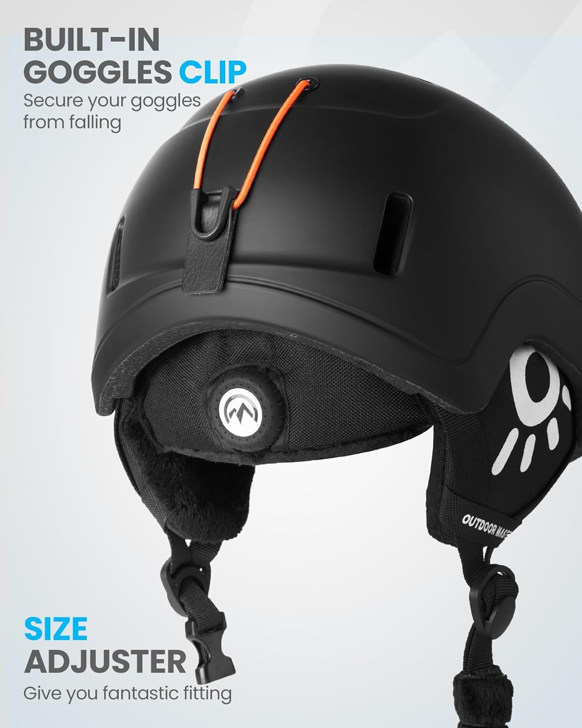 OutdoorMaster Children's Ski Helmet, Snowboard Helmet for Boys & - 56cm Small