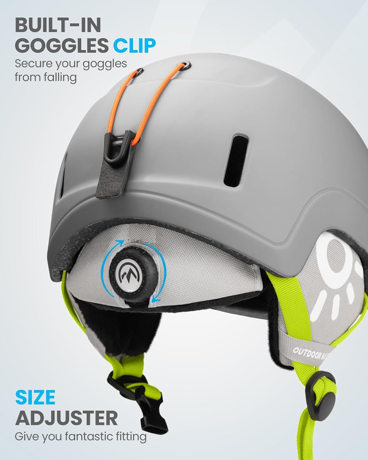 OutdoorMaster Kids Snowboarding Helmet for Boys & Girls - Durable - 56cm Small