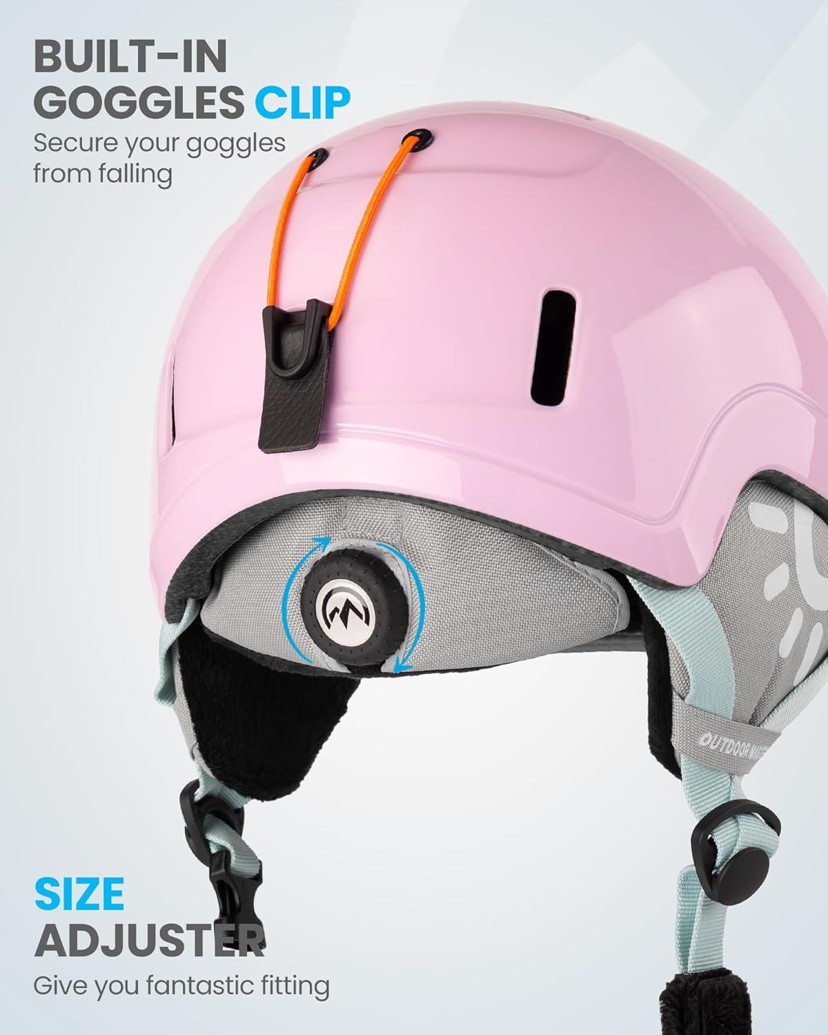 OutdoorMaster Children's Ski Helmet, Snowboard Helmet for Boys & - 56cm Small