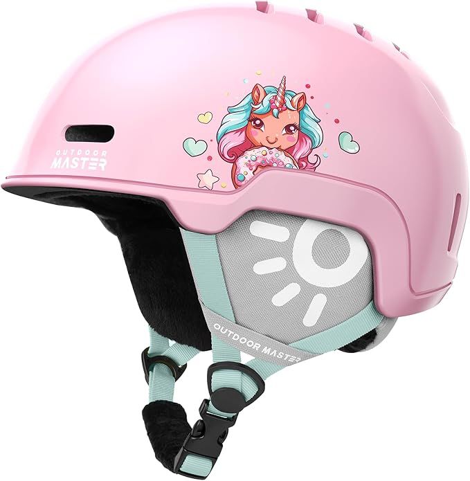 OutdoorMaster Children's Ski Helmet, Snowboard Helmet for Boys & - Small