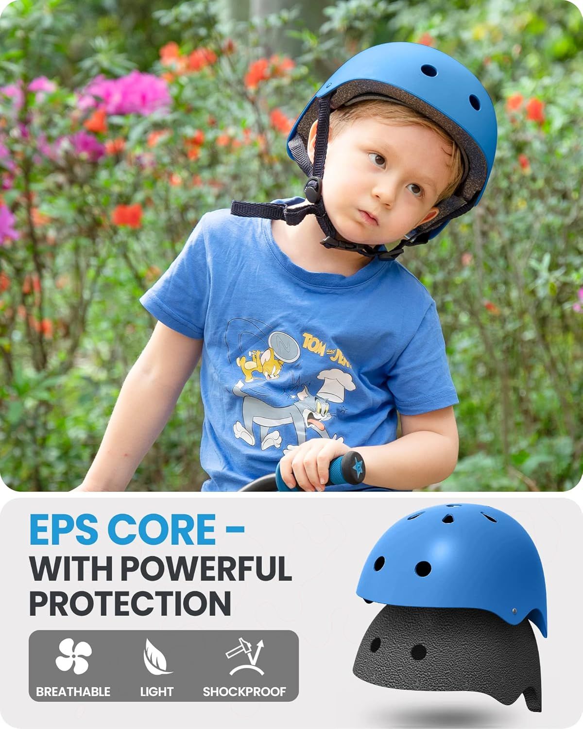 OutdoorMaster Youth & Kids Bike Helmet - Adjustable Multi - Sports - L