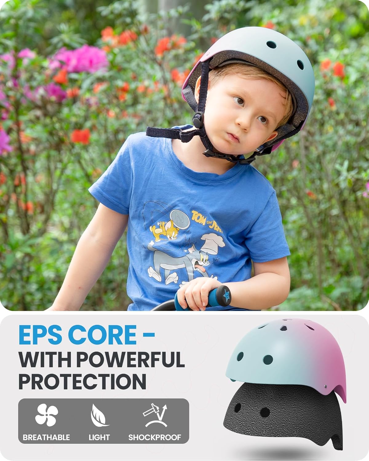 Outdoor Master Youth & Kids Bike Helmet - Adjustable Multi - Sports - Small