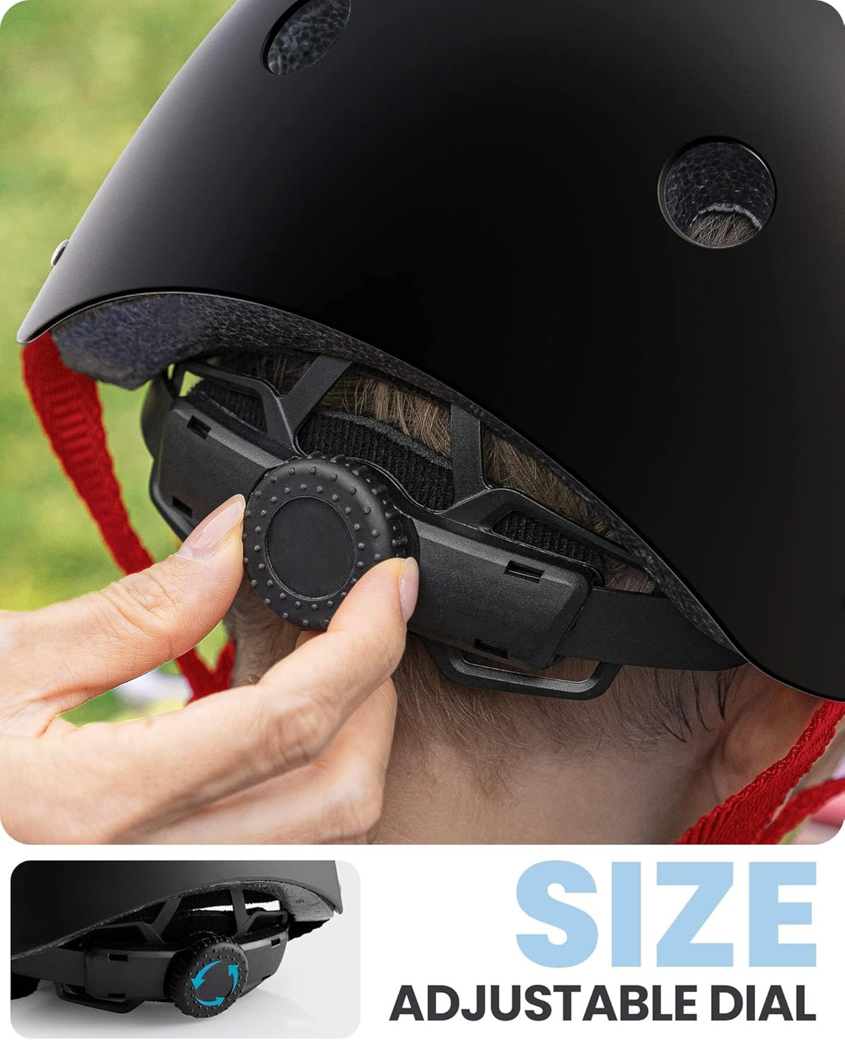 OutdoorMaster Youth & Kids Bike Helmet - Adjustable Multi - Sports - Large