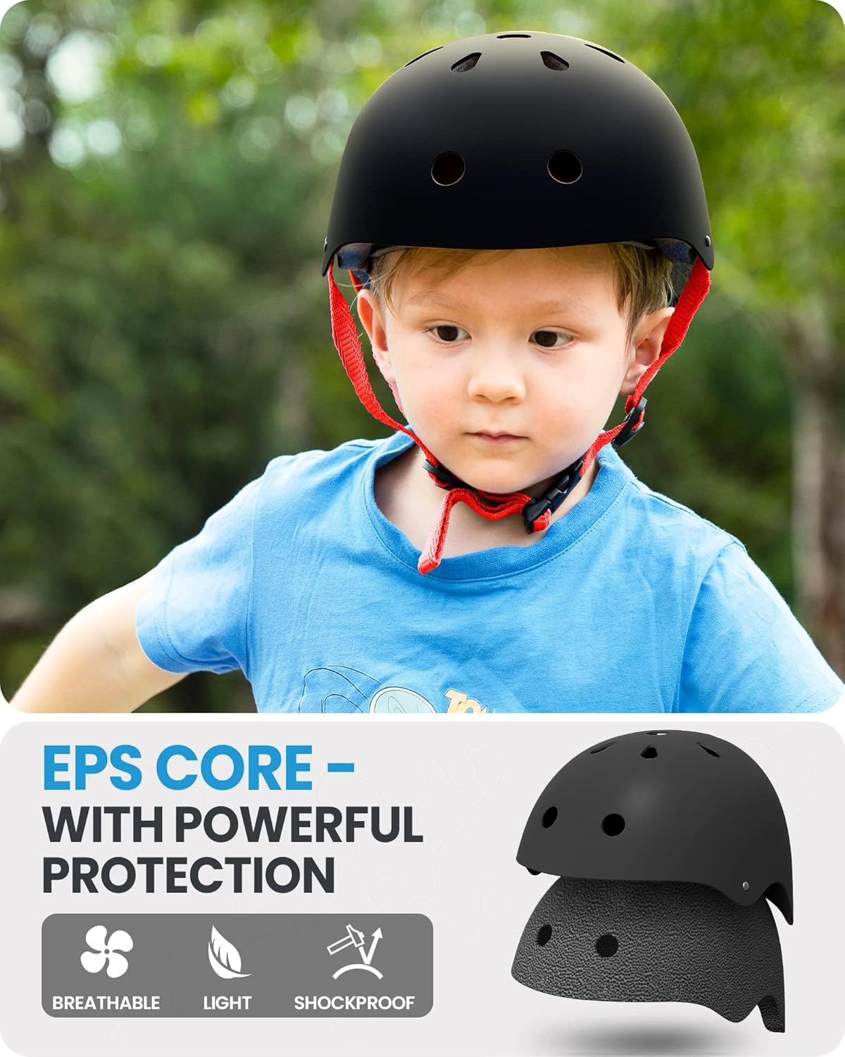 OutdoorMaster Youth & Kids Bike Helmet - Adjustable Multi - Sports - Large
