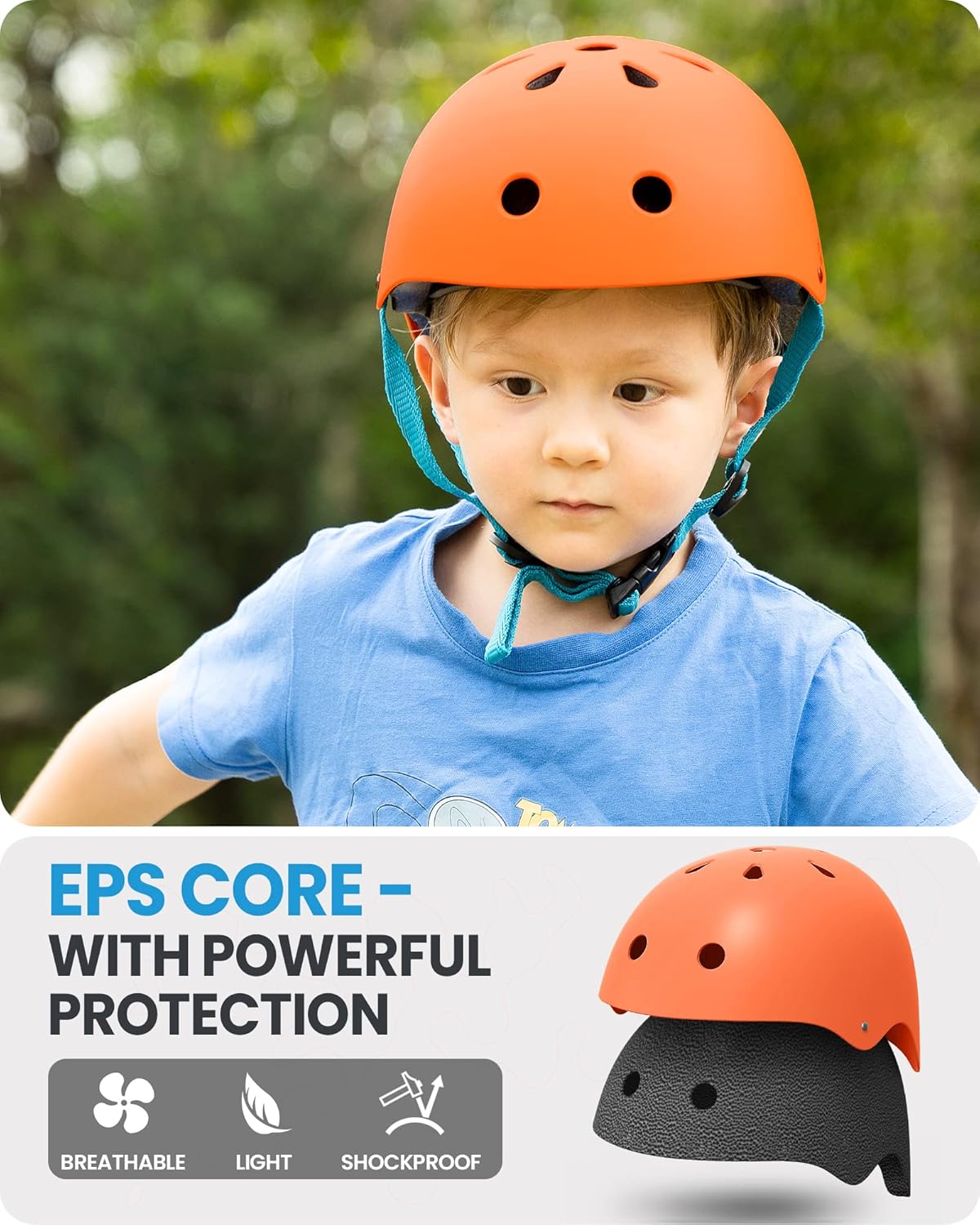 OutdoorMaster Youth & Kids Bike Helmet - Adjustable Multi - Sports - Large