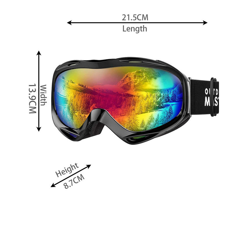 OutdoorMaster OTG Ski Goggles - Over Glasses Ski/Snowboard Goggles for - 5
