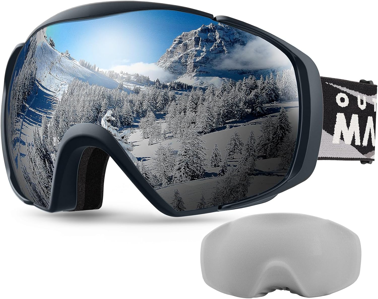 OutdoorMaster Ski Goggles with Cover Snowboard Snow Goggles OTG Anti - - 18