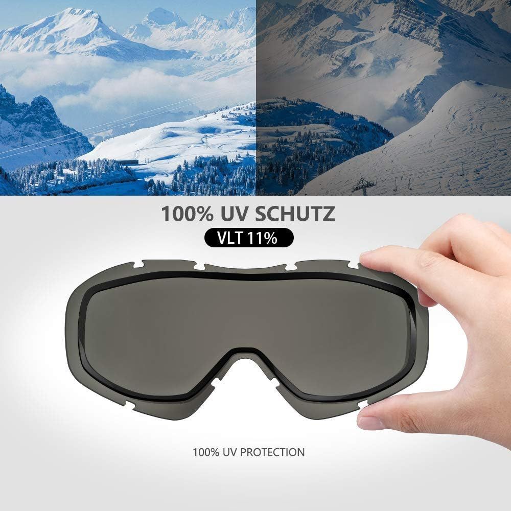 OutdoorMaster OTG Ski Goggles - Over Glasses Ski/Snowboard Goggles for - 5
