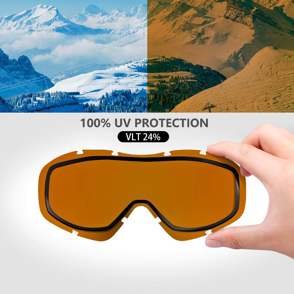 OutdoorMaster OTG Ski Goggles - Over Glasses Ski/Snowboard Goggles for - 5