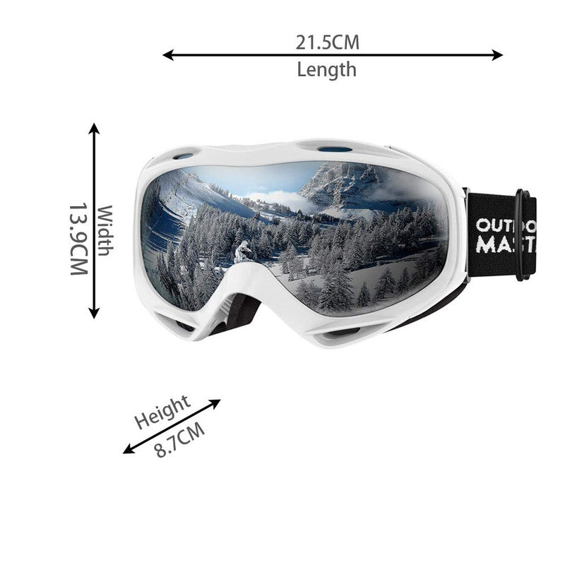 OutdoorMaster OTG Ski Goggles - Over Glasses Ski/Snowboard Goggles for - 5