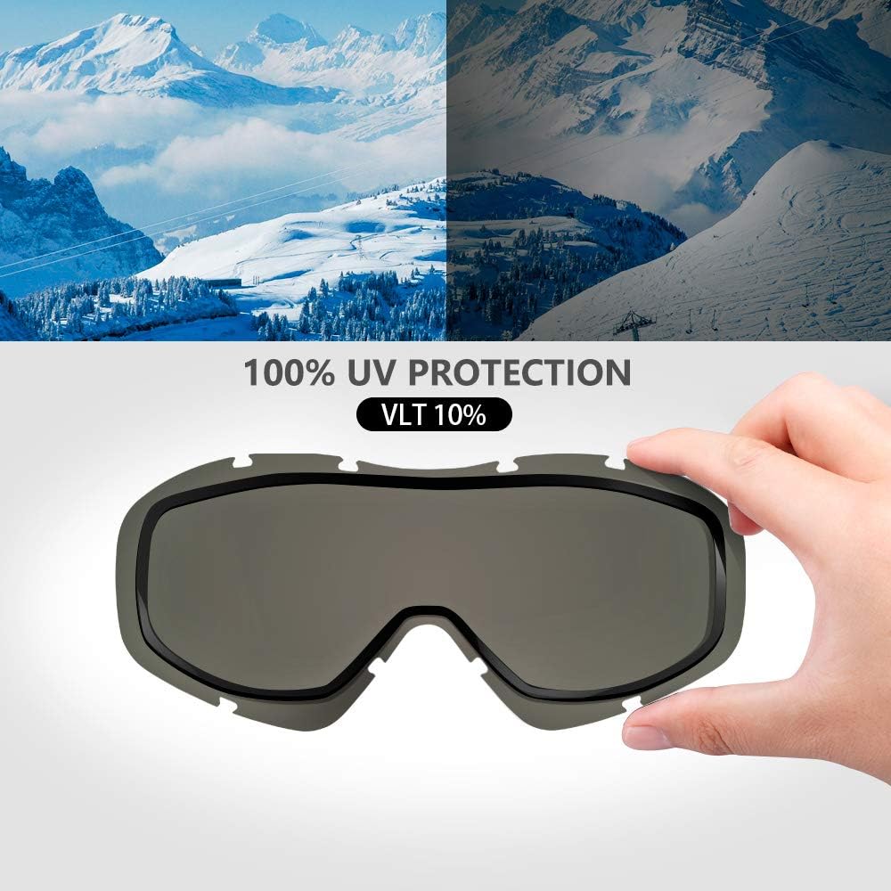 OutdoorMaster OTG Ski Goggles - Over Glasses Ski/Snowboard Goggles for - 5