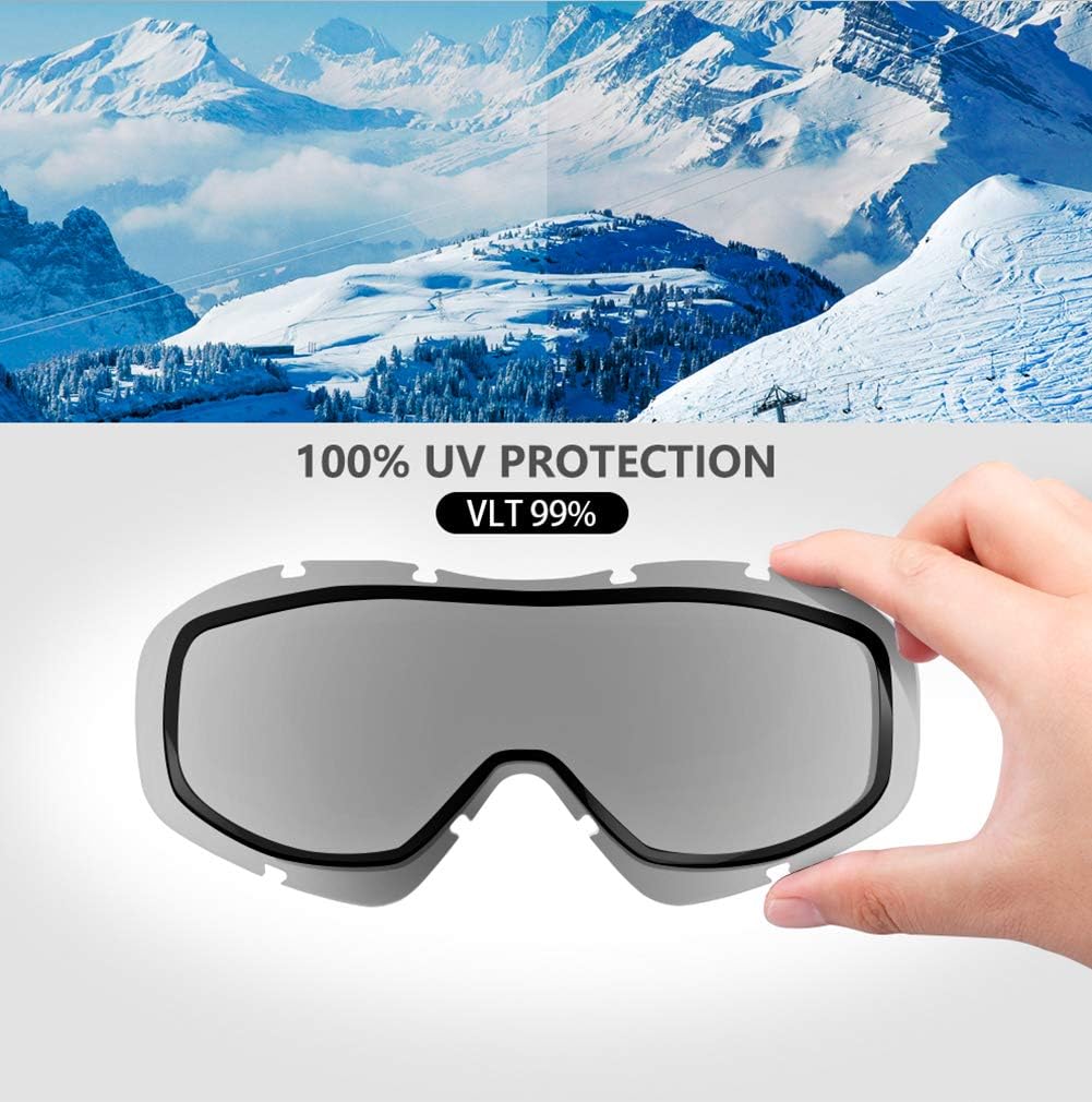 OutdoorMaster OTG Ski Goggles - Over Glasses Ski/Snowboard Goggles for - 5