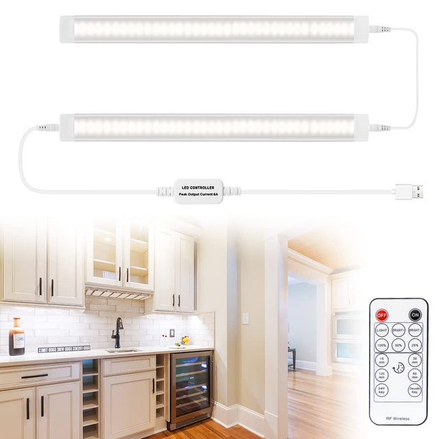 Led Under Cupboard Kitchen Lights Dimmable Bar Cupboard w/ Natural White 2