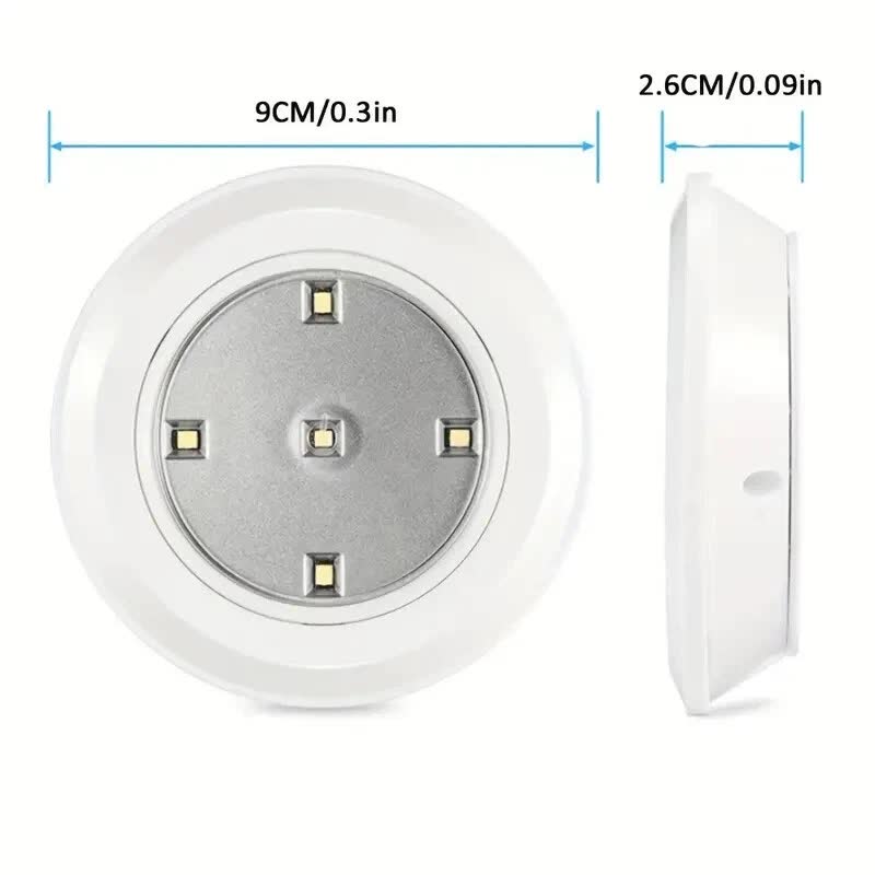 6 LED Light Set with Remote - Warm White for Cabinets & Displays