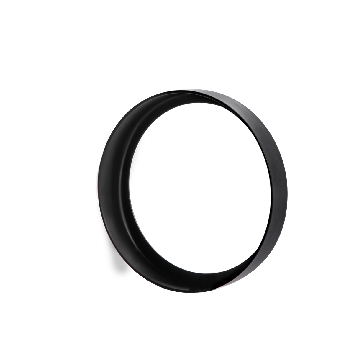 6 Pack GU10/MR16 Bulb Decorative Trim Rings, Heat Insulation Anti-Scald Protective Rings for Track Lighting, Snap-On Spring-Loaded Design (Matte Black)