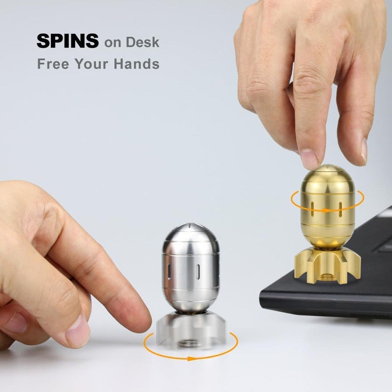 Atomic Bomb Fidget Spinner 3 in 1 EDC Clicker Toy Gift Brass