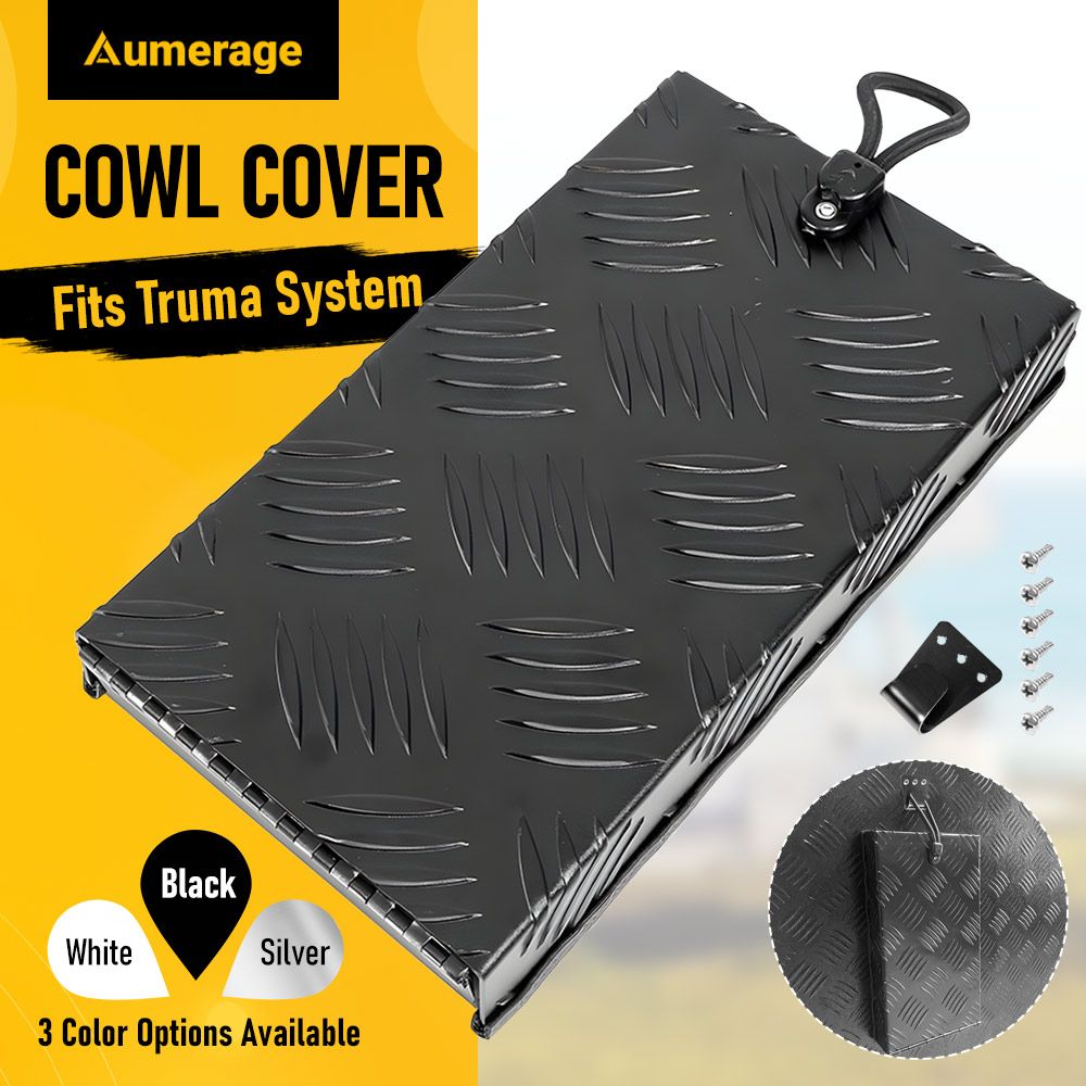 RV Truma Cowl Cover Black Checker Aluminum Universal Flue Vent Truma Hotwater AU