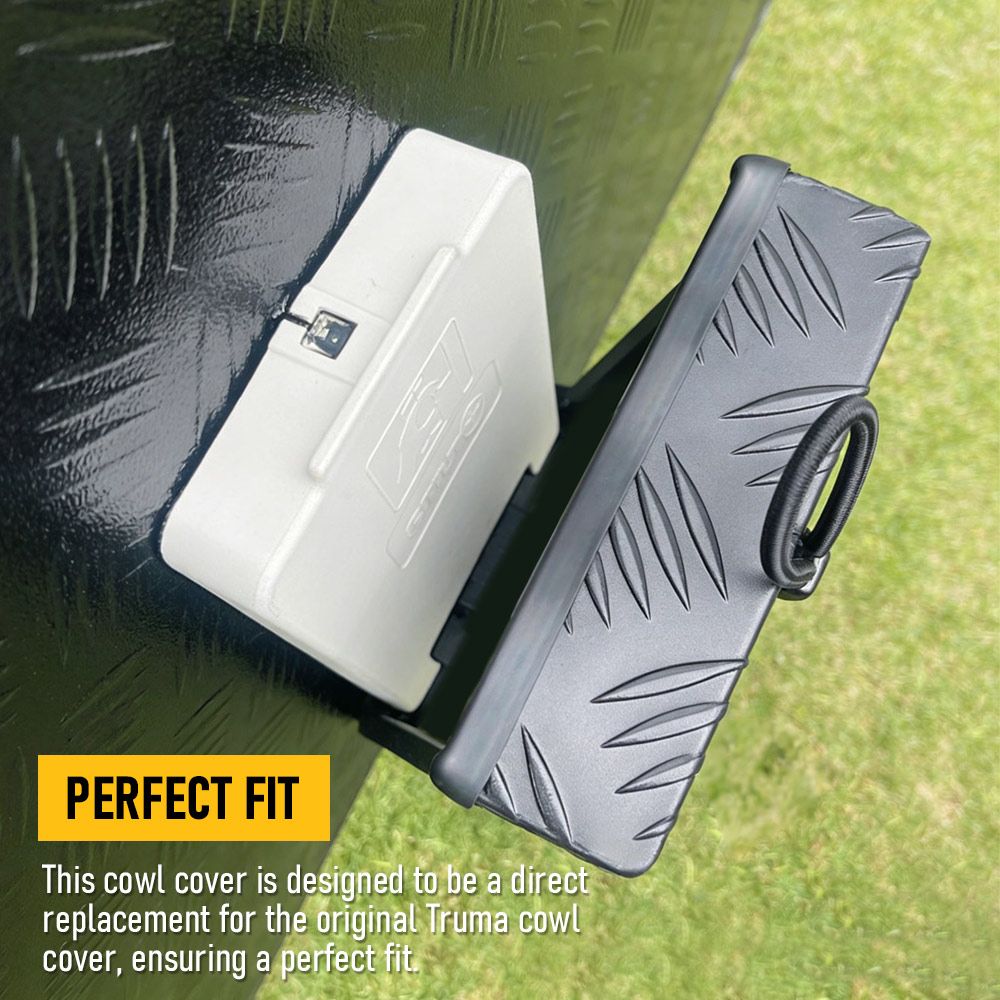 RV Truma Cowl Cover Silver Checker Aluminum Universal Flue Vent Truma Hotwater AU