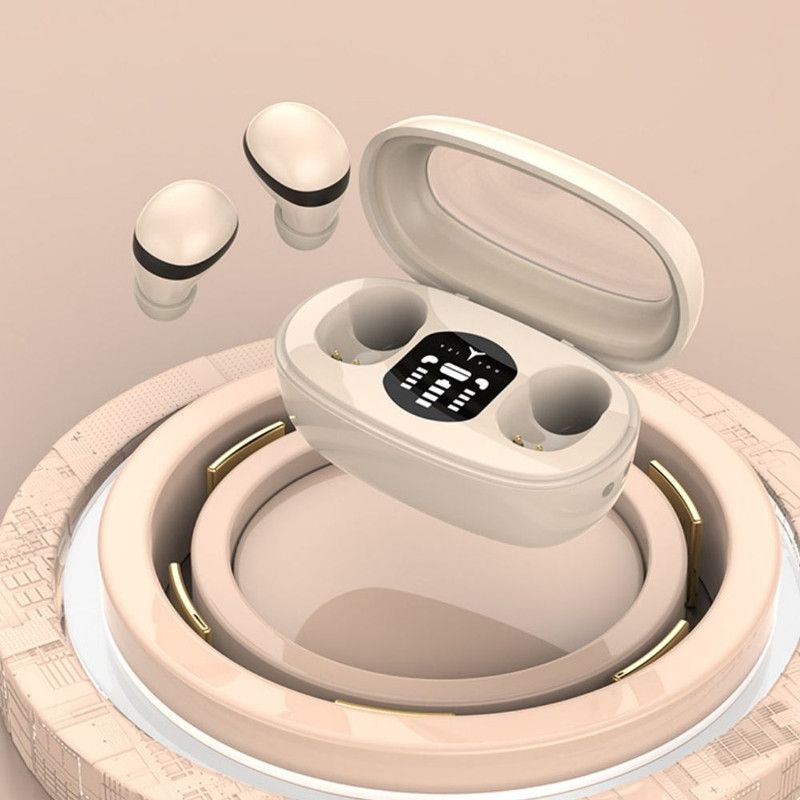 Invisible Mini Earbuds Side Sleepers Wireless Micro Smallest Hidden Headphones-Black