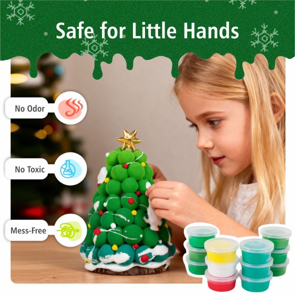 DIY Christmas Tree Clay Kit Make Your Own Christmas Tree Ornament Kit Kids Gift