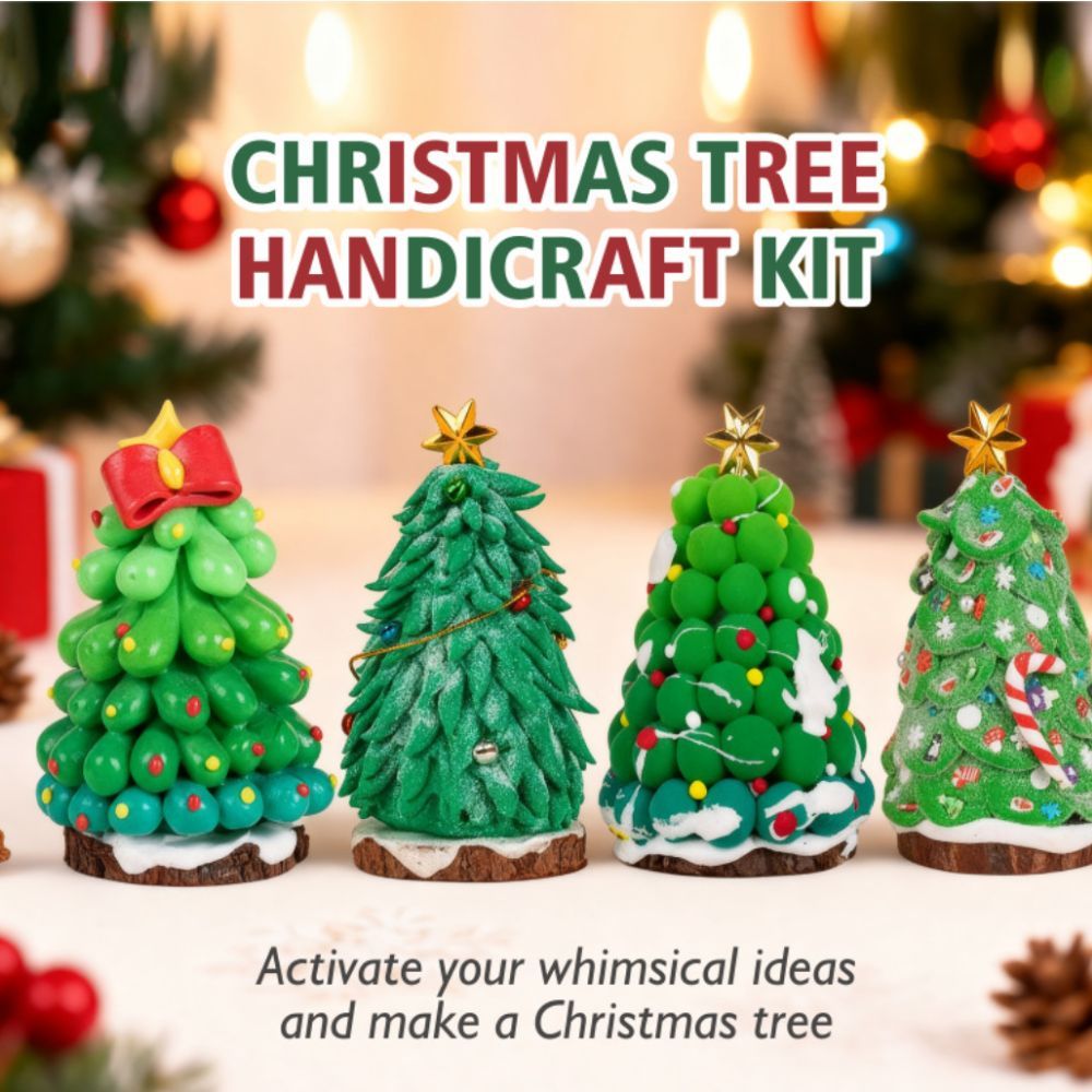 DIY Christmas Tree Clay Kit Make Your Own Christmas Tree Ornament Kit Kids Gift