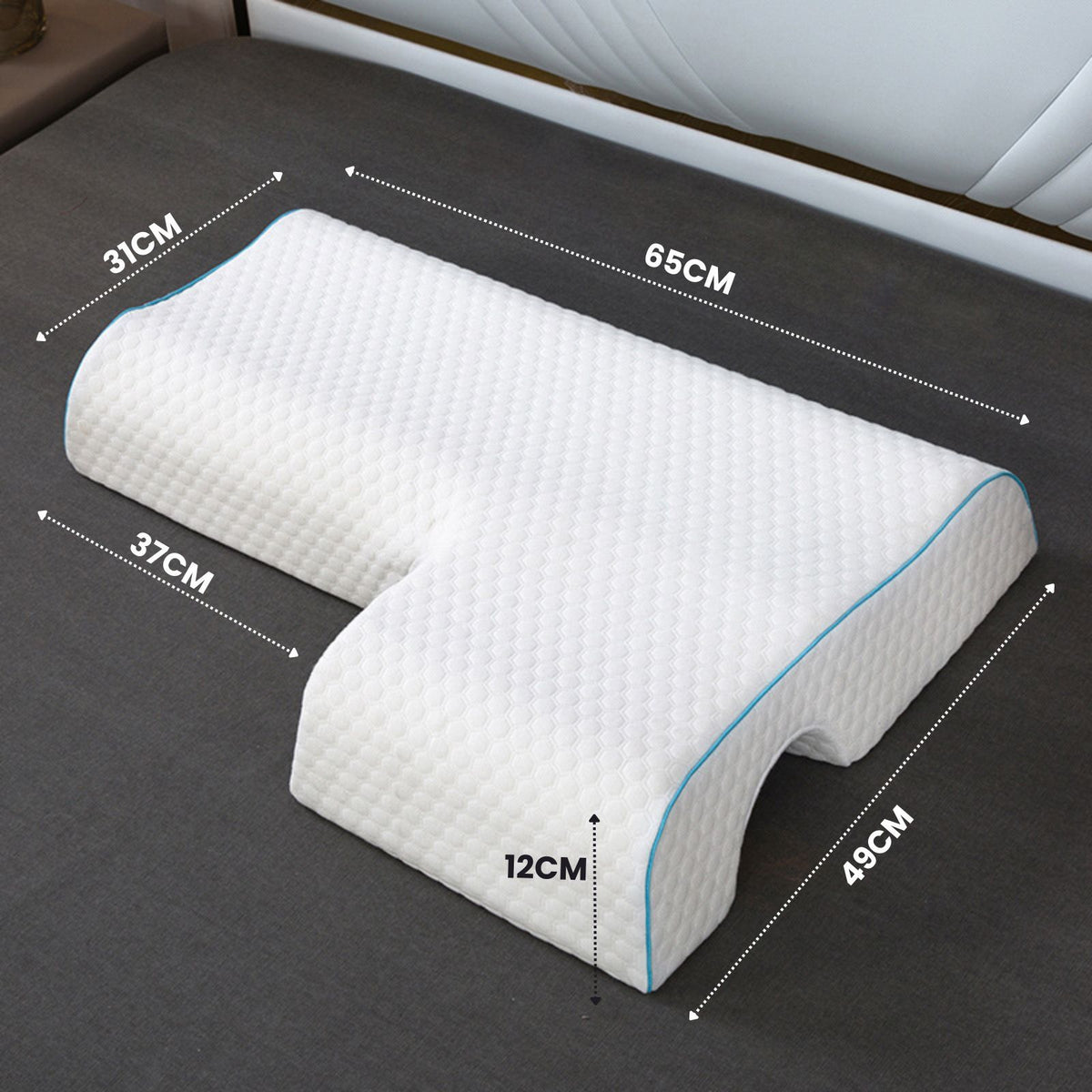 Couple Arch Pillow, Zero Pressure Pillow Slow Rebound No Pressure Hand, Pillow, Couple Sleep Double Memory Pillow-RIGHT
