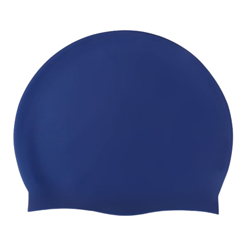 Silicone Swimming Cap Large Waterproof Swim Hat for Long Hair Men Women Adults-Navy