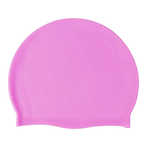 Silicone Swimming Cap Large Waterproof Swim Hat Long Hair Men Women Adults Pink