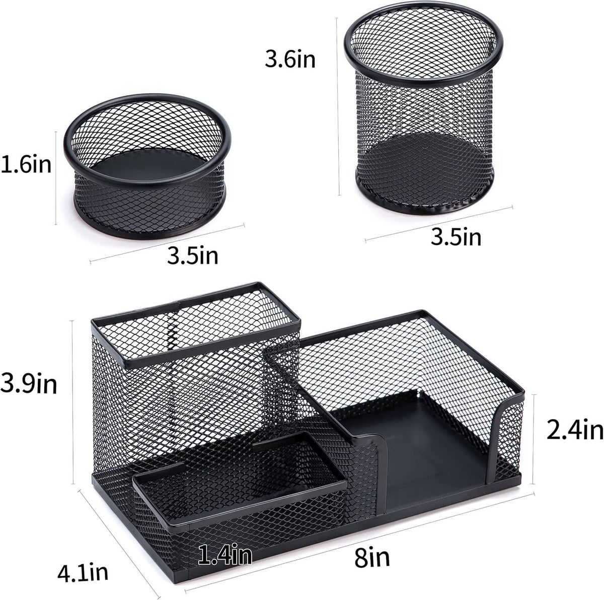 3 - set Desk Organisers, Pen Holder For Stationeries & Pencils, Accessories