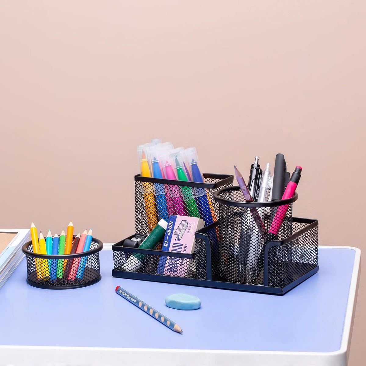3 - set Desk Organisers, Pen Holder For Stationeries & Pencils, Accessories