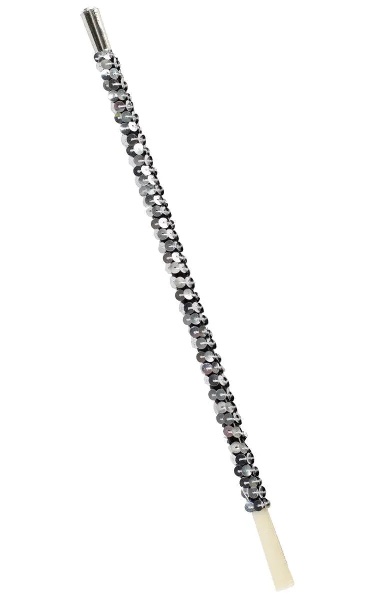Sequinned Silver Roaring 20s Cigarette Holder