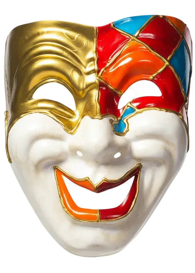Antique Cream Full Face Comedy Masquerade Mask