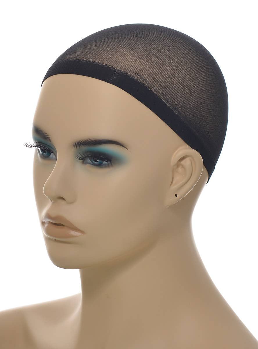 Midnight Collection 2 Pack Black Stocking Fabric Wig Cap