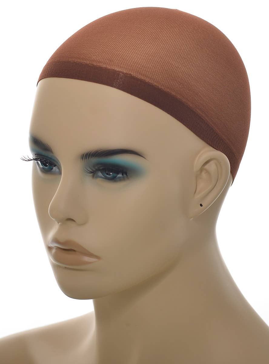 Midnight Collection 2 Pack Brown Stocking Fabric Wig Cap