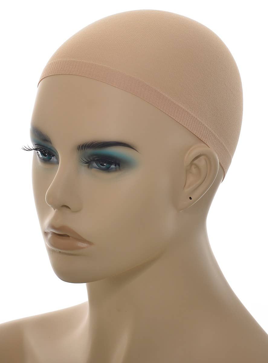 Midnight Collection 2 Pack Light Beige Stocking Fabric Wig Cap