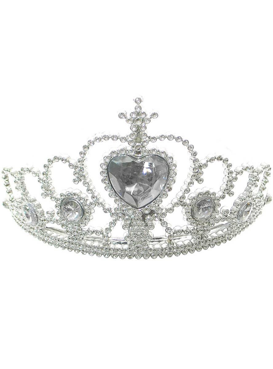 Jewelled Silver Girls Princess Costume Tiara