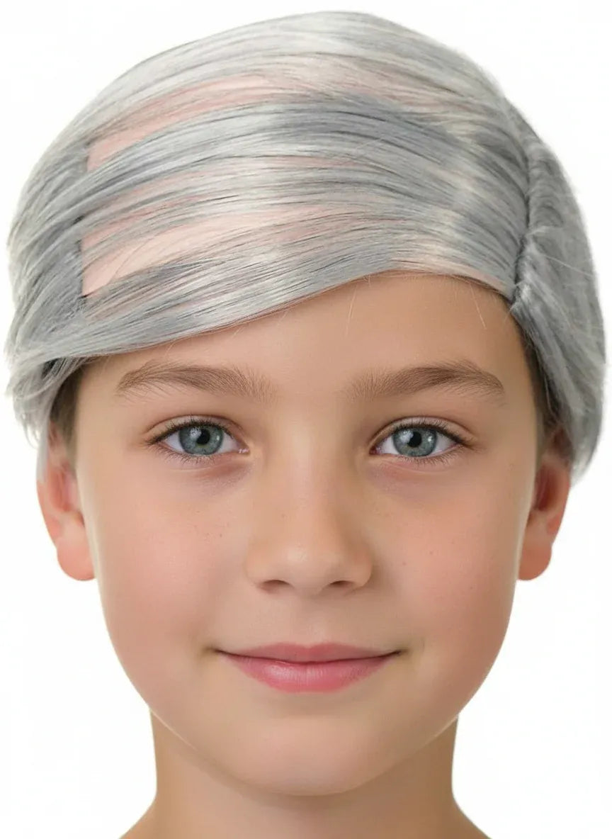 Funny Old Man Toddler Boys Comb Over Costume Wig