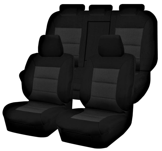Seat Covers TOYOTA ZRE182R 10/2012 - 05/2018 5 DOOR HATCH FR BLACK PREMIUM