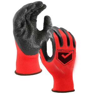 12Pcs Work Gloves Latex Coated General Purpose Hand Protection Garden - Large