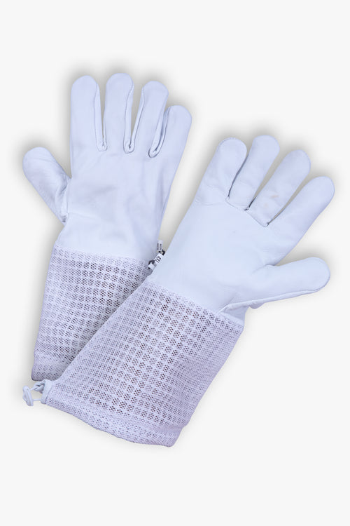 Beekeeping Bee Gloves Goat Skin 3 Mesh Ventilated Gloves - XL