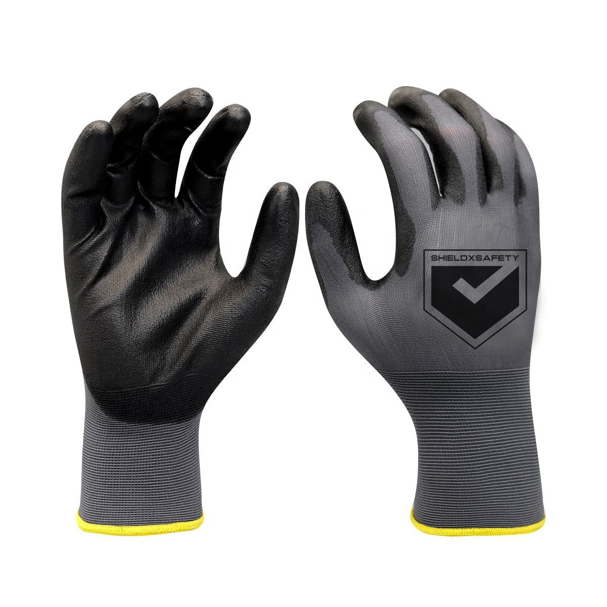 12 Pcs Work Gloves PU Coated General Purpose Hand Protection Garden Mechanic