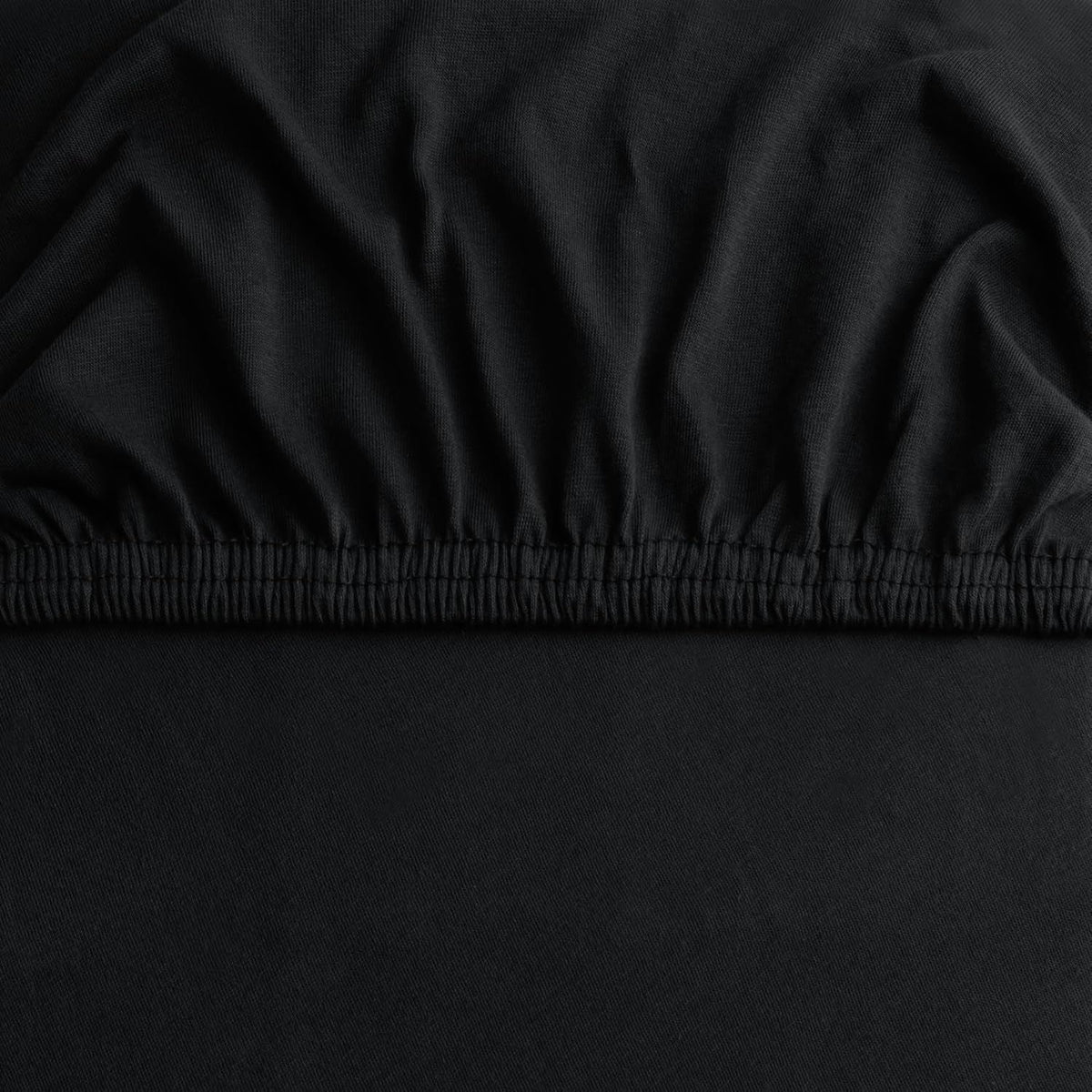Hotel Quality Fitted sheets - 2 Piece Fitted sheets  -Breathable Bedding - Wrinkle, Fade, Stain Resistant- 26inch/40cm Deep Pocket Fitted Bed Sheet-Wrinkle and Fade Resistant,(Black,Double)