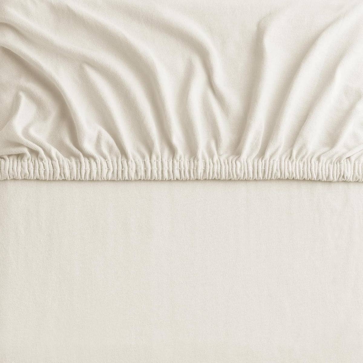 Hotel Quality Fitted sheets - 2 Piece Fitted sheets  -Breathable Bedding - Wrinkle, Fade, Stain Resistant- 26inch/40cm Deep Pocket Fitted Bed Sheet-Wrinkle and Fade Resistant,(Cream White,King)