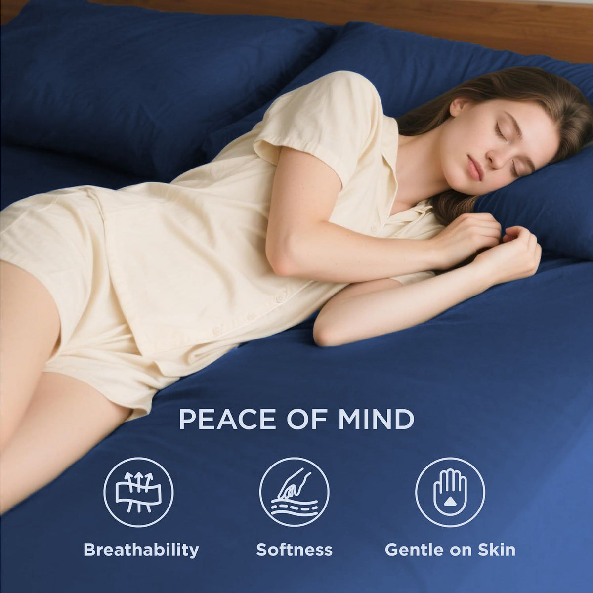Hotel Soft Bed Sheet Set- Bedding Sheets & Pillowcases -Breathable Bedding - Wrinkle, Fade, Stain Resistant-Deep Pocket Flat Fitted Bed Sheet Set(Royal blue,Super King)