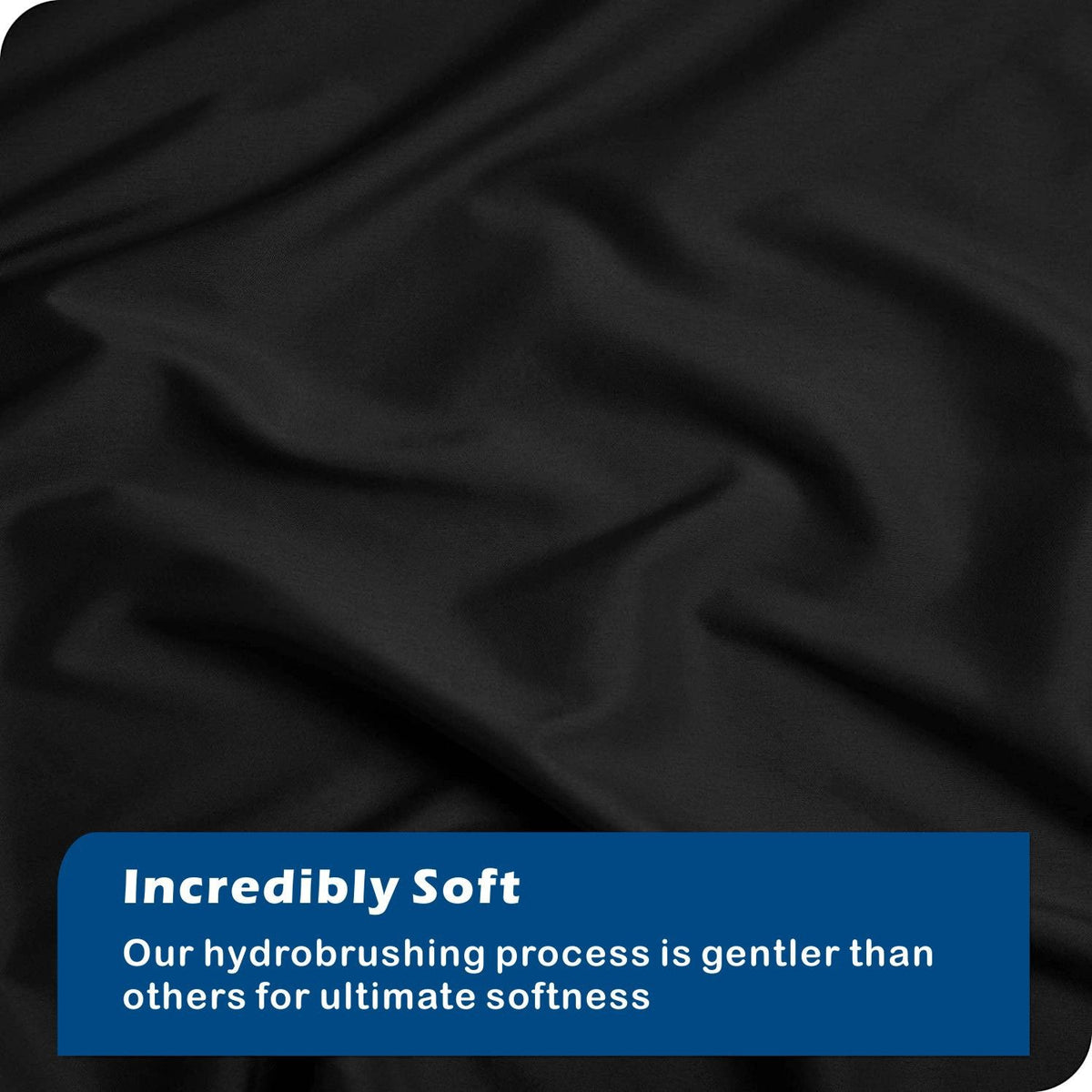 3 Piece Hotel Soft Microfiber Quilt Cover Set-2000TC Duvet/Donna Cover Set & Pillowcases -1 Quilt Cover Zipper Closure & 1 x Pillowcases-Breathable Bedding - Wrinkle, Fade, Stain Resistant(Black,Double)