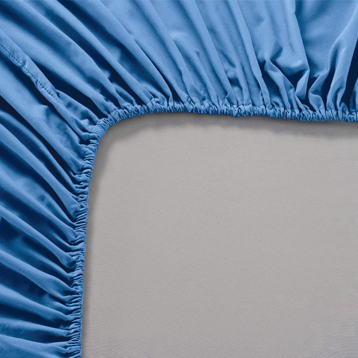 3 Piece Fitted Sheet Set- Fitted Sheet & Pillowcases -Breathable Bedding - Wrinkle, Fade, Stain Resistant- 40cm Deep Pocket Fitted Bed Sheet Set(Ocean,Double)