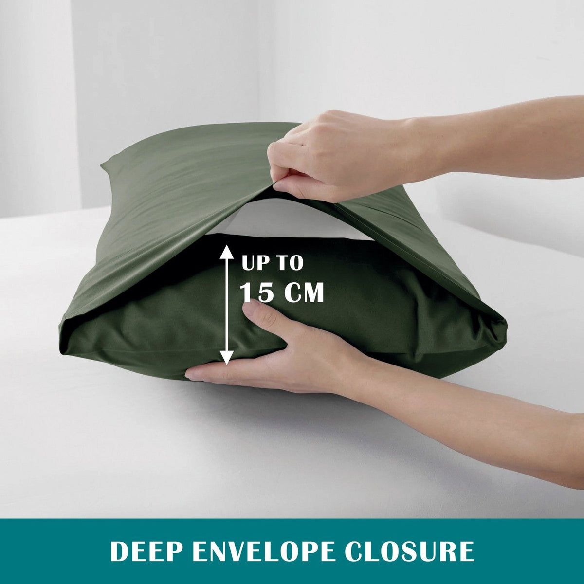 3 Piece Hotel Soft Microfiber Quilt Cover Set-2000TC Duvet/Donna Cover Set & Pillowcases -1 Quilt Cover Zipper Closure & 1 x Pillowcases-Breathable Bedding - Wrinkle, Fade, Stain Resistant(Olive green,King)