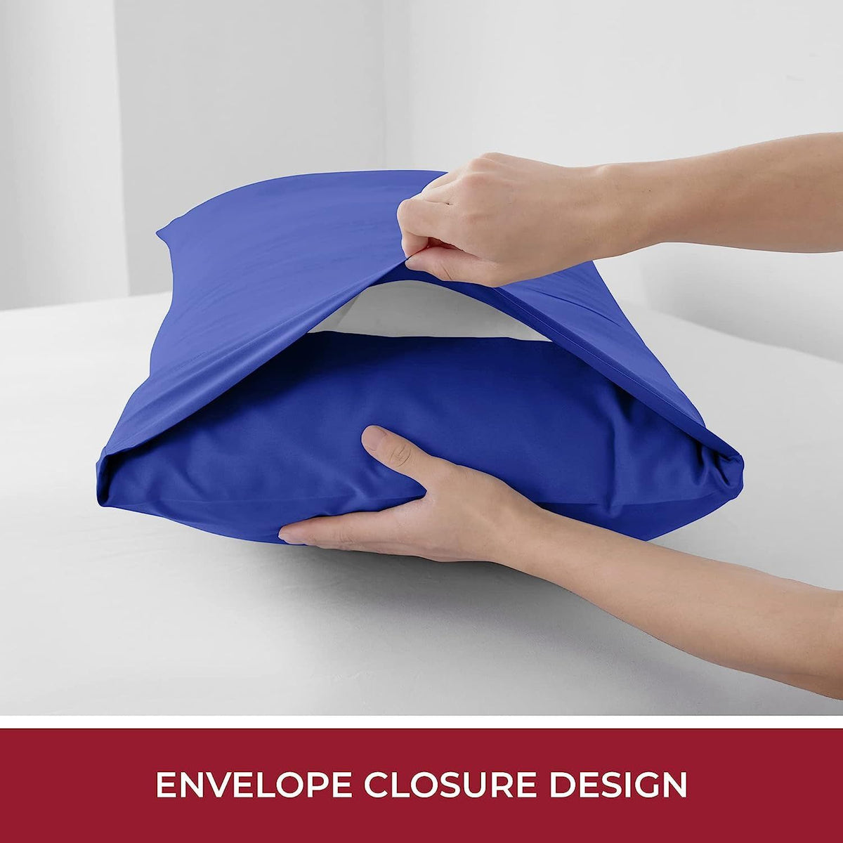 3 Piece Fitted Sheet Set- Fitted Sheet & Pillowcases -Breathable Bedding - Wrinkle, Fade, Stain Resistant- 40cm Deep Pocket Fitted Bed Sheet Set(Royal blue,King)
