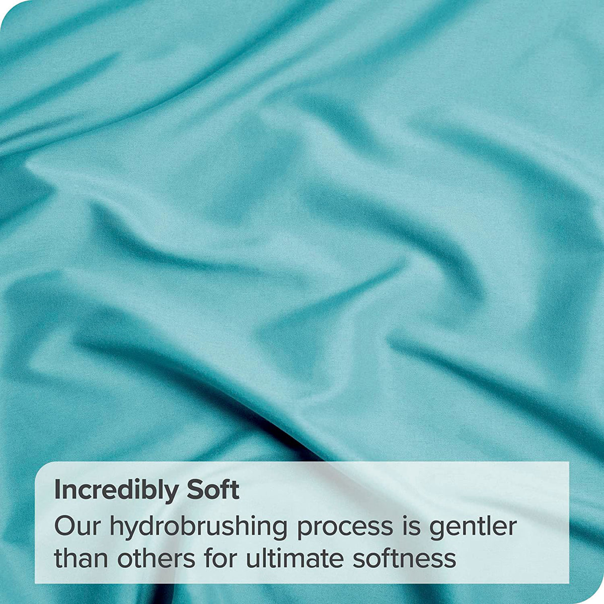 4 Piece Bed Sheet Set- Bedding Sheets & Pillowcases -Breathable Bedding - Wrinkle, Fade, Stain Resistant-Deep Pocket Flat Fitted Bed Sheet Set(Ice Blue,King)